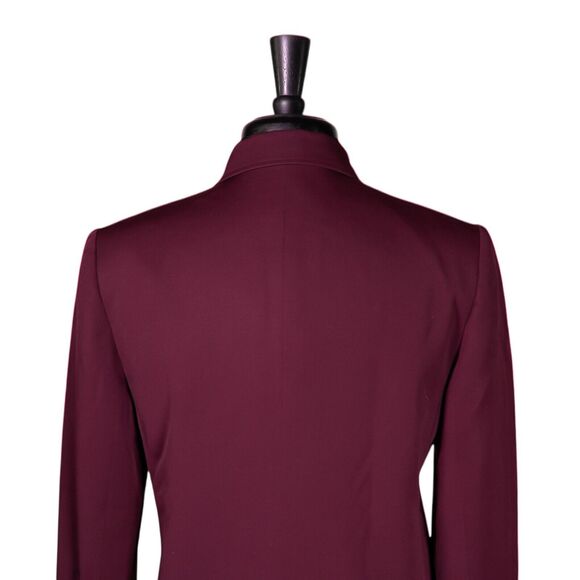 Talbots Women's Blazer Burgundy Red Wool Lined Work Career Office Suit Jacket 6P - Picture 7 of 9